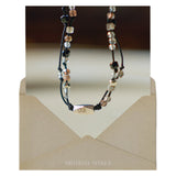 Positivity, double line bracelet_November Birthstone