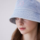 ラウンドロゴバケットハット (Light Blue Denim)