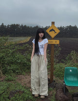 ルビージッパーワイドカーゴパンツ