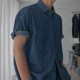 ASCLO Summer Denim Roll Up Shirt (2color)