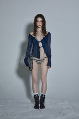 PLEATS CARDIGAN