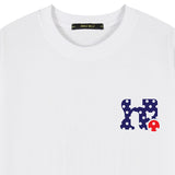 DOT HOLY LOGO SLIM FIT SHORT SLEEVE TEE_WHITE&NAVY