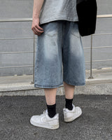 Dera Side Snap Bermuda Denim Pants