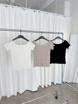 wave wrinkle top (3color)