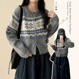 Decca Snow Nordic Knit Cardigan