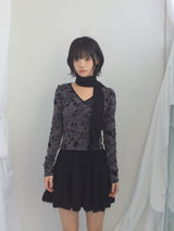 vintage knit lace skirt