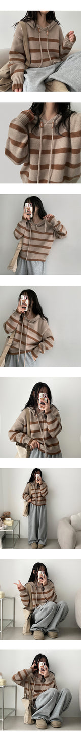 Totsu Dangora Hoodie Knitwear