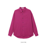 LMN Mar Essential Linen Semi-Over Shirt (12 colors)