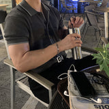 Look オールデイスカシリネンカラーブロックカラーショートスリーブニットカーディガン