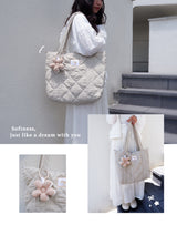 Softy Bag 軽量キルティングトート（IVORY）
