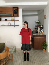 Rambo check midi skirt (2color)