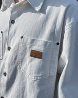 Drain Patch Work Shirt Jacket