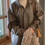 Like Brush Leather Jacket