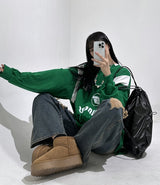 Big over varsity t-shirt
