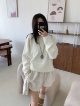 [UNISEX] Cloudy Season Overfit Angora Crewneck Long Sleeve Knit (7 colors)