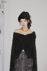 chiffon banding leopard long skirt