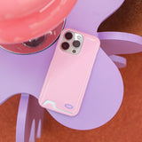 【MADE】Card Pocket glossy hard Phone case( 2 pastel colors)