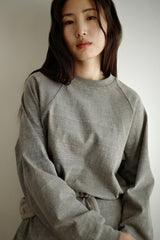 Raglan pigment long sleeve, Grey