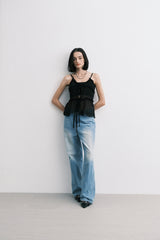 ss cubic pants (blue)