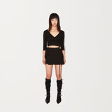 Avant 2-way wrap pleated skirt 001