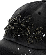 WASHED DENIM CROSS STAR CAP