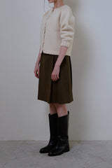 Page pintuck skirt_khaki