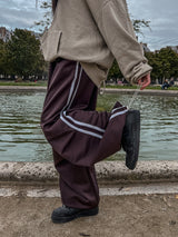オフトラックピンタックワイドパンツ
