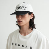 'Poser' ビンテージキャップ/ホワイト＆ブラック