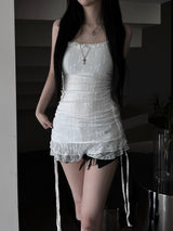 mini frill sleeveless one-piece (2color)