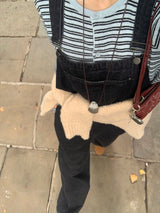 [MADE] [Planning] Slits Stripe Round Cardigan