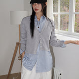Rover Two-Way Unbalanced Wrap Bubble Knit Cardigan