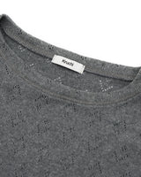 パンチングニット (グレー) WOMENS