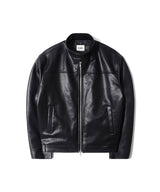 RG Synthetic Leather Moto Jacket (Black)
