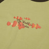 フィッシングミックスラグランクロップTシャツ [OLIVE]