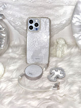 Angel Veil Lace Gel Hard Phone Case