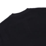 XTK166 ルーズフィットヘンリーネックプルオーバーニット (BLACK)