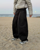 Tone curved fleece balloon sweat pants