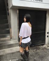 チェックバルーンスカート