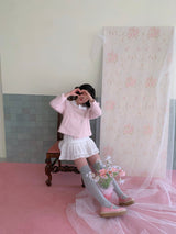 [by LILLOVE] cherry blossom tweed jacket