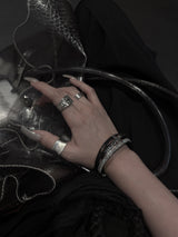 ruffle wide open ring