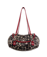 Naomi Medium Evening Shoulder Bag  - Pretty Leopard