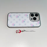 [MADE] STRAWBERRY DOT PHONE CASE (magsafe glass silver bumper)