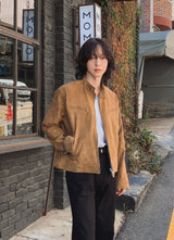 Jeep Biker Suede Jacket