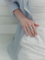 26SS★ H Edition AB(W) Mass Wave Ring