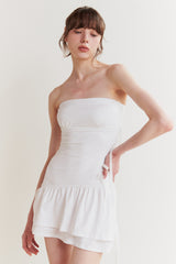 BELLA TUBE DRESS white