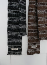 Sof Knit Long Muffler_Melange Brown