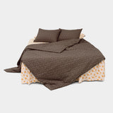 Dust-Free Maple Pattern - Brown Duvet Cover - SS size