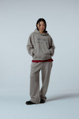 Side surfboard damage washing sweat pants (ash grey)