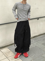 Looker Shirring Cargo Cotton Pants 3C