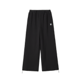 Essential 2-way String Banding Wide Sweat Pants - BLACK
